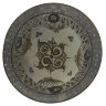 Блюдо №6, керамика Риштан, 24 см